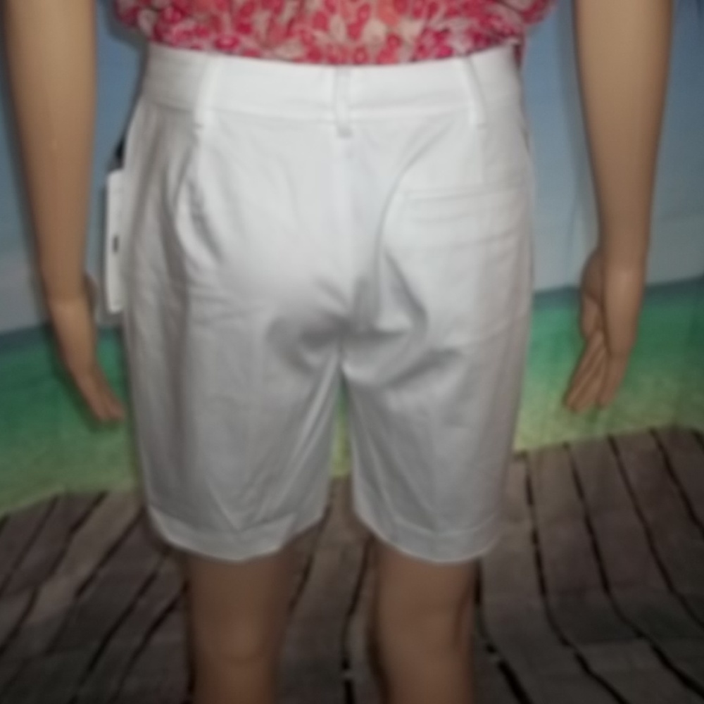 Ralph Lauren Womens'White Dress Shorts-2Petite,New - Picture 5 of 8